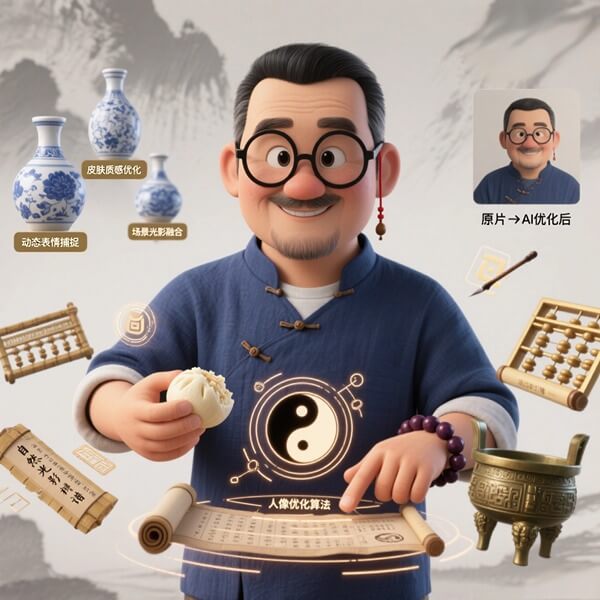 Aifaceu AI 技术专家，通过自研算法实现精准的面部特征建模。