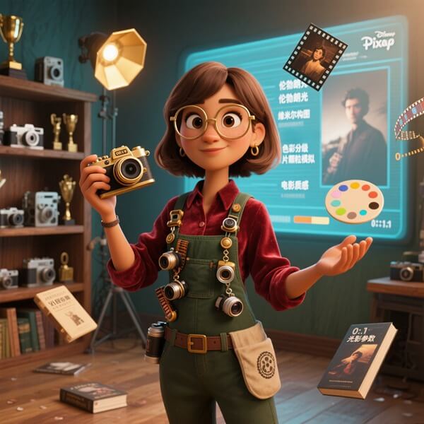 Aifaceu 摄影艺术官，利用电影级光影技术提升 AI 照片的胶片质感。