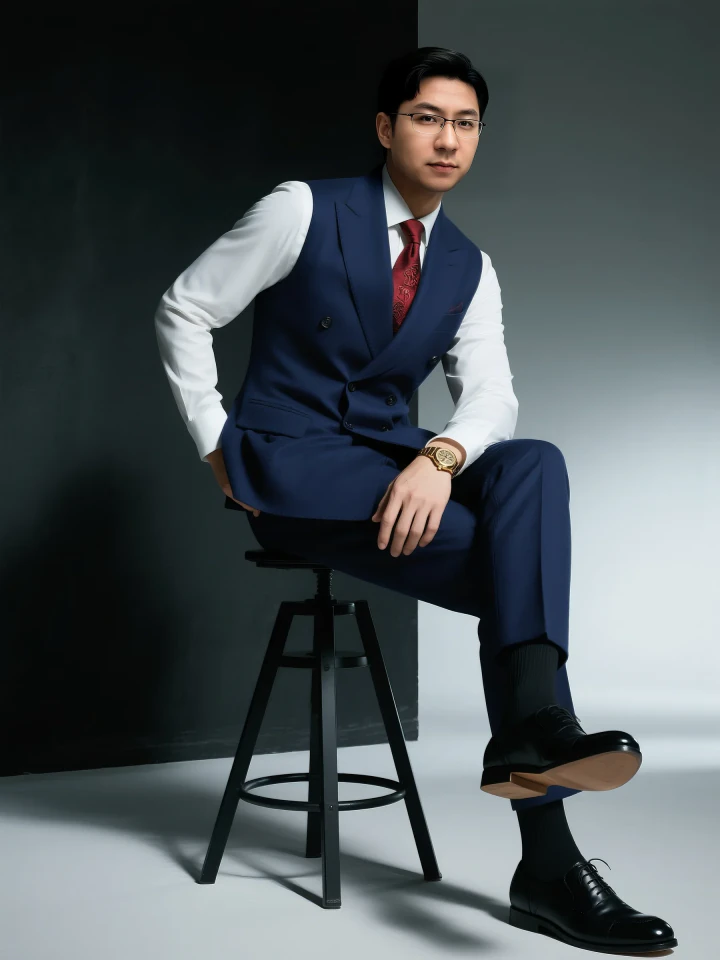 Aifaceu Business realism, executive image in office setting, showing decision-maker aura.