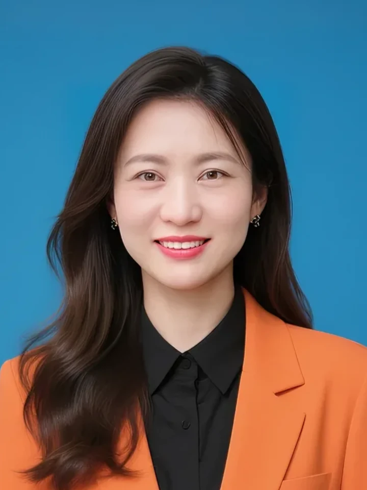 Aifaceu elite portrait, close-up confident smile with realistic eye catchlight.